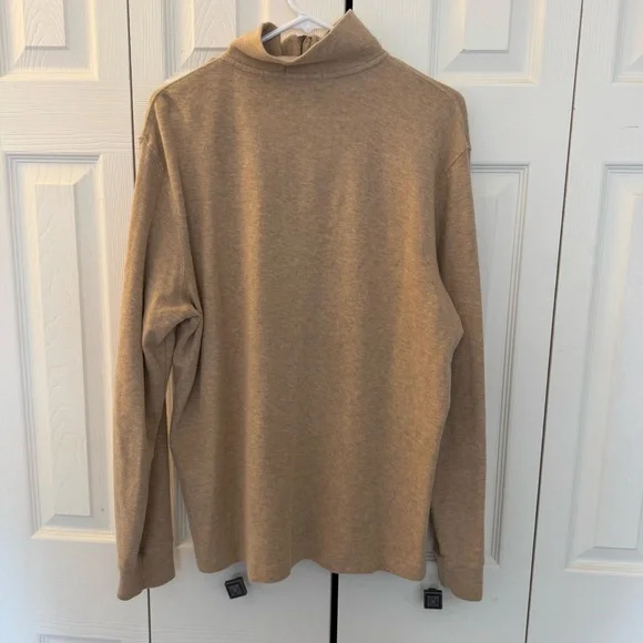 Polo Ralph Lauren Estate Rib 1/4 Zip, Beige Sand, Size L - Picture 5 of 9